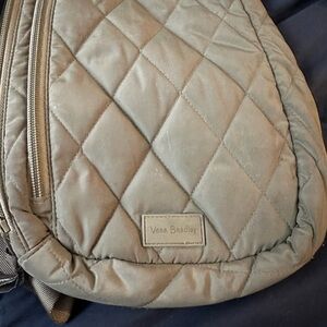 Vera Bradley Floral Lined Olive Bag